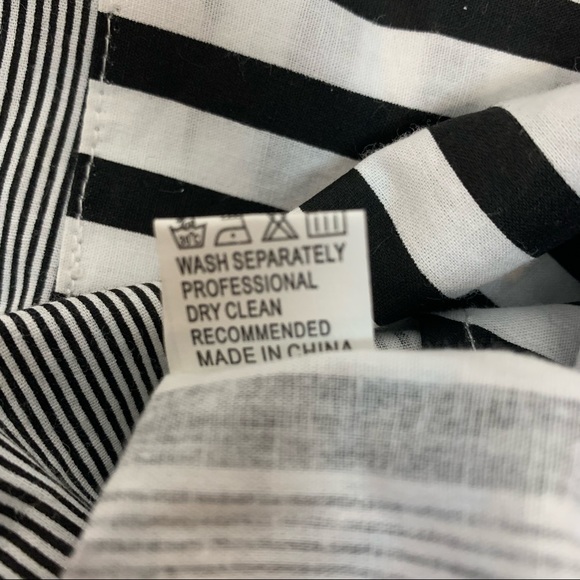 Vintage womens striped shirt 100% cotton 3/4 length sleeves, size 2X - Picture 7 of 9